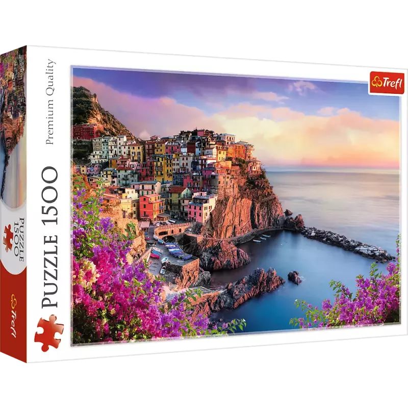 Puzzle 1500 elementów. Widok na miasteczko Manarola Puzzle 1500 elementów. Widok na miasteczko Manarola