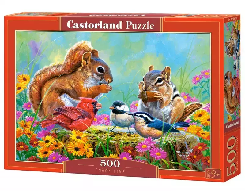 Puzzle 500 elementów Wiewiórki Snack Time Puzzle 500 elementów Wiewiórki Snack Time