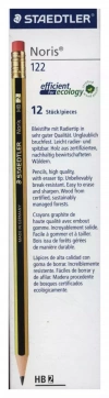 Ołówek Staedtler Noris 122 HB 2 z gumką 12 sztuk - zdjęcie