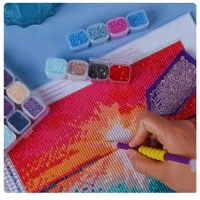 HAFT DIAMENTOWY KONIE KOŃ W GALOPIE DIAMOND PAITING MOZAIKA 30x40, zdjęcie 10