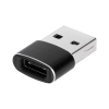 Adapter przejściówka USB - USB Typu C czarny - zdjęcie