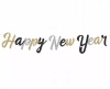 Girlanda na Sylwestra Happy New Year Brokatowa - zdjęcie