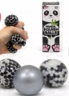 Gniotek antystresowy 3 szt PANDA DIDDY SQUISH BALLS piłki piłeczki GNIOTKI - zdjęcie