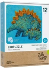 Ekopuzzle dwuelementowe. Dinozaury i ich dzieci - zdjęcie