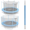 Słupek dolny do trampoliny z siatką zewnętrzną i wewnętrzną 8-15 ft niebieski Neo-Sport - zdjęcie
