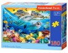 Puzzle 180 elementów. Delfiny w tropikach - zdjęcie