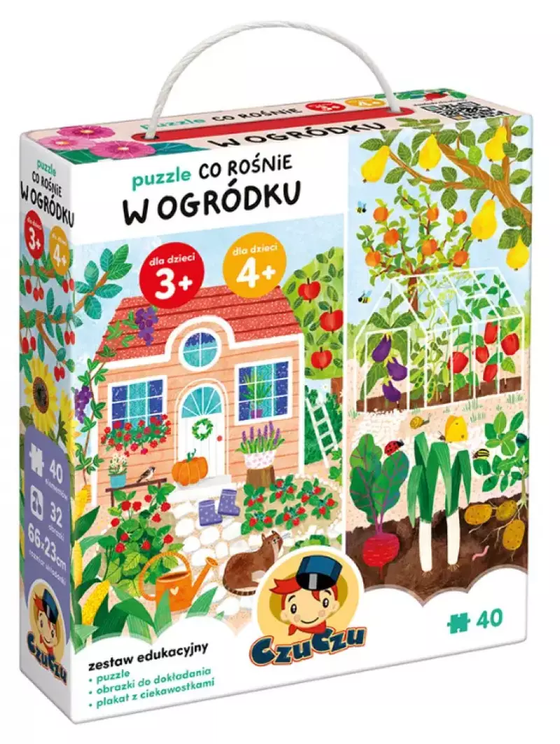 Puzzle CzuCzu 40 elementów. Co rośnie w ogródku Puzzle CzuCzu 40 elementów. Co rośnie w ogródku