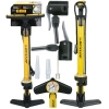 Pompka Warsztatowo Rowerowa 230PSI (16BAR) z Manometrem Żółty Dunlop - zdjęcie