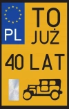 Karnet Urodziny 40 Zabytek - zdjęcie