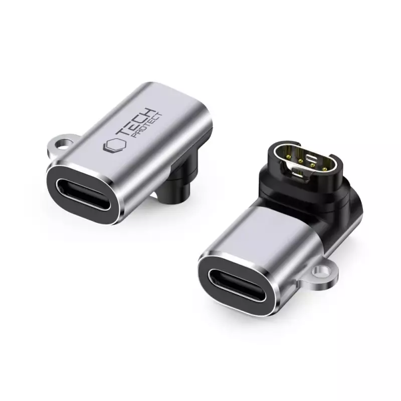 Tech-Protect Ultraboost Adapter Type-C To Garmin Watch Grey Tech-Protect Ultraboost Adapter Type-C To Garmin Watch Grey