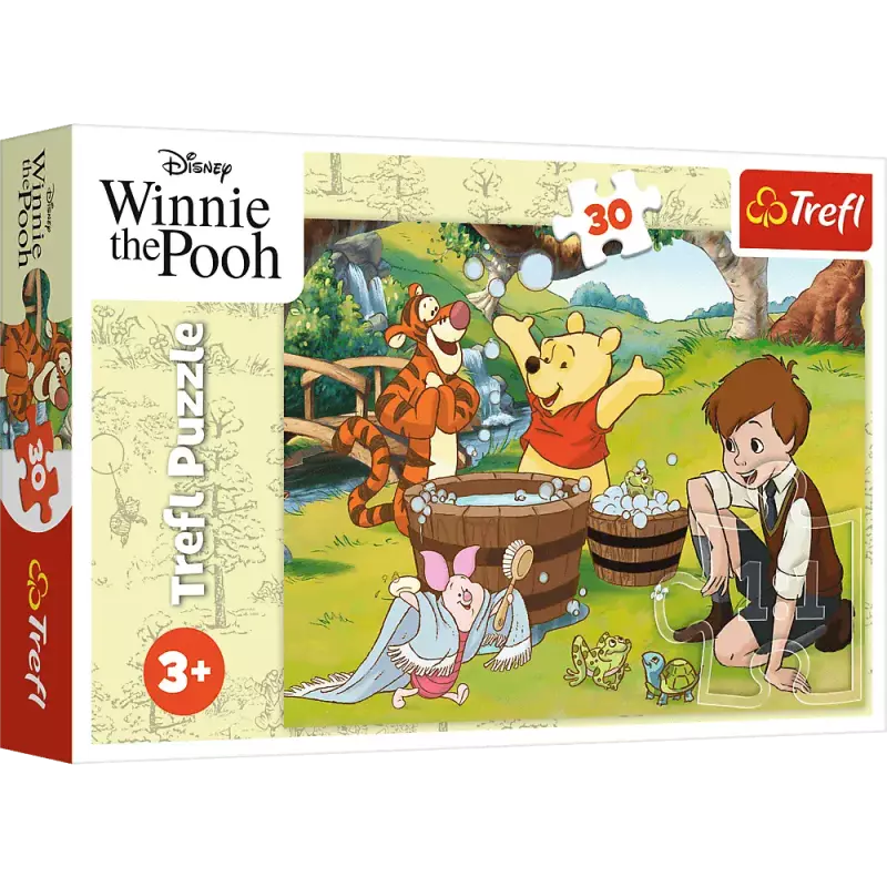 Puzzle 30 elementów. Dzień z Puchatkiem Puzzle 30 elementów. Dzień z Puchatkiem