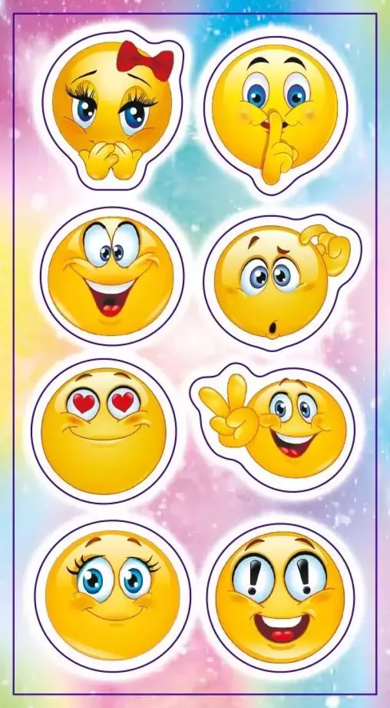 Naklejki. Emotikony Naklejki. Emotikony