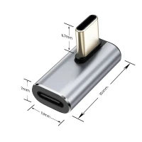 Tech-Protect Ultraboost AA03 Angle Adapter Type-C Grey, zdjęcie 2