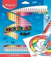 Kredki Colorpeps Oops trójkątne z gumką 24 kol - zdjęcie