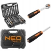 Zestaw kluczy nasadowych 1/2", 1/4", 82 szt., CrV, ECO - zdjęcie