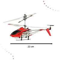 Helikopter zdalnie sterowany na pilota RC SYMA S107H 2.4GHz RTF czerwony, zdjęcie 4