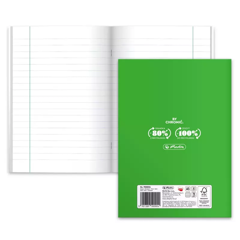 Zeszyt w linię A5 Herlitz 60 kartek Zeszyt w linię A5 Herlitz 60 kartek