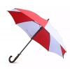 Parasol automatycznie rozkładany biało-czerwony - zdjęcie