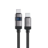 Kabel Acefast C15-03 USB-C - USB-C z wyświetlaczem 480Mb/s 60W 1,2 m - czarny - zdjęcie