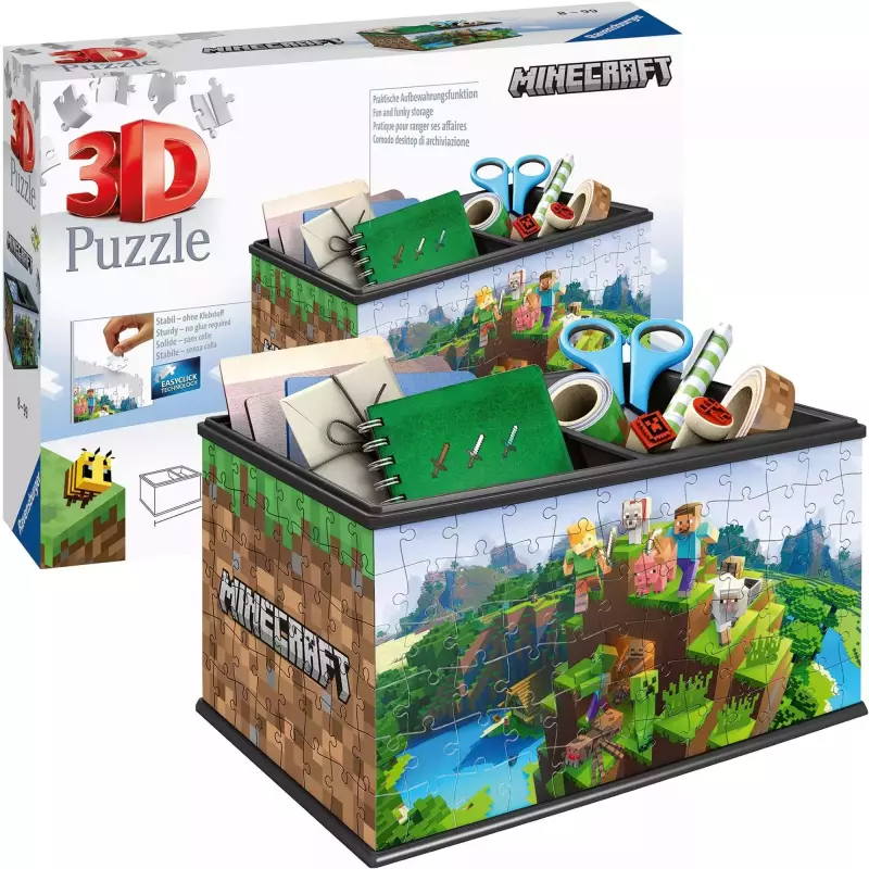 Puzzle 3D 216 elementów. Szkatułka Minecraft Puzzle 3D 216 elementów. Szkatułka Minecraft