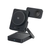 Ładowarka bezprzewodowa Baseus PicoGo AF21 3w1 Qi2.2 35W z zasilaczem EU 45W i kablem USB-C 1m - czarna - zdjęcie