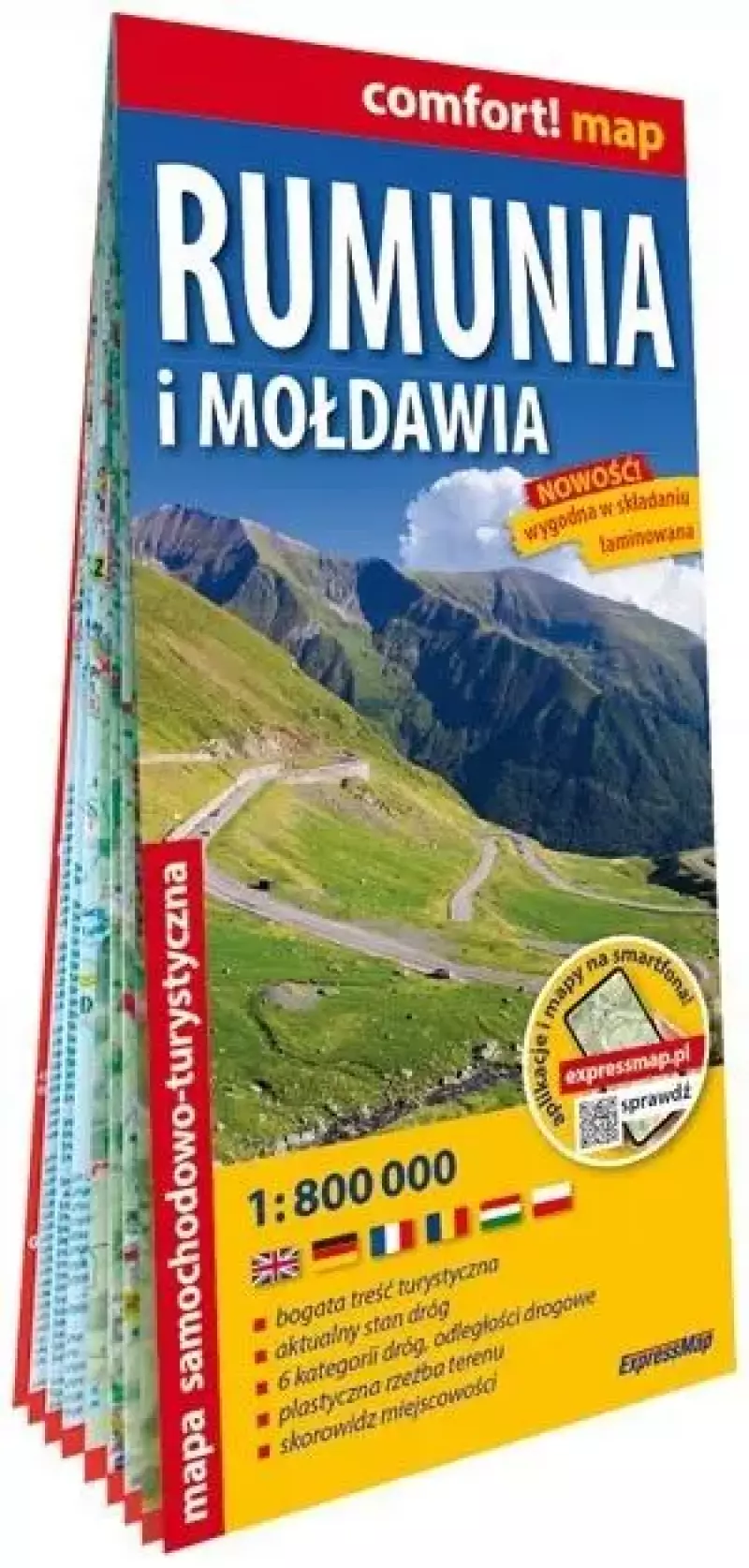 Comfort! map Rumunia i Mołdawia 1:800 00 Comfort! map Rumunia i Mołdawia 1:800 00
