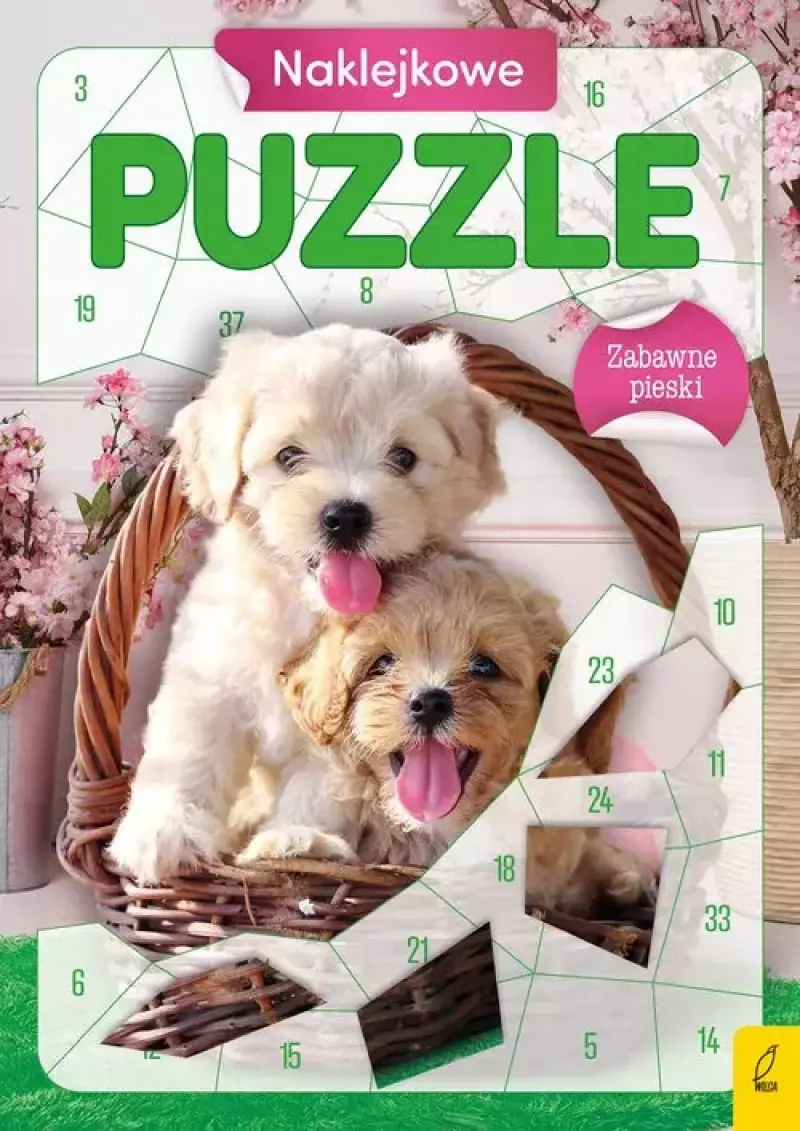 Naklejkowe puzzle. Zabawne pieski Naklejkowe puzzle. Zabawne pieski