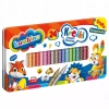 Kredki BAMBINO 24 kolory metalowe pudełko + temperówka ZWIERZAKI UCZNIAKI - zdjęcie