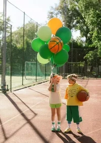 Balon Foliowy PIŁKA DO KOSZYKÓWKI Basketball Kibic Mecz Sport Urodziny 35cm, zdjęcie 2