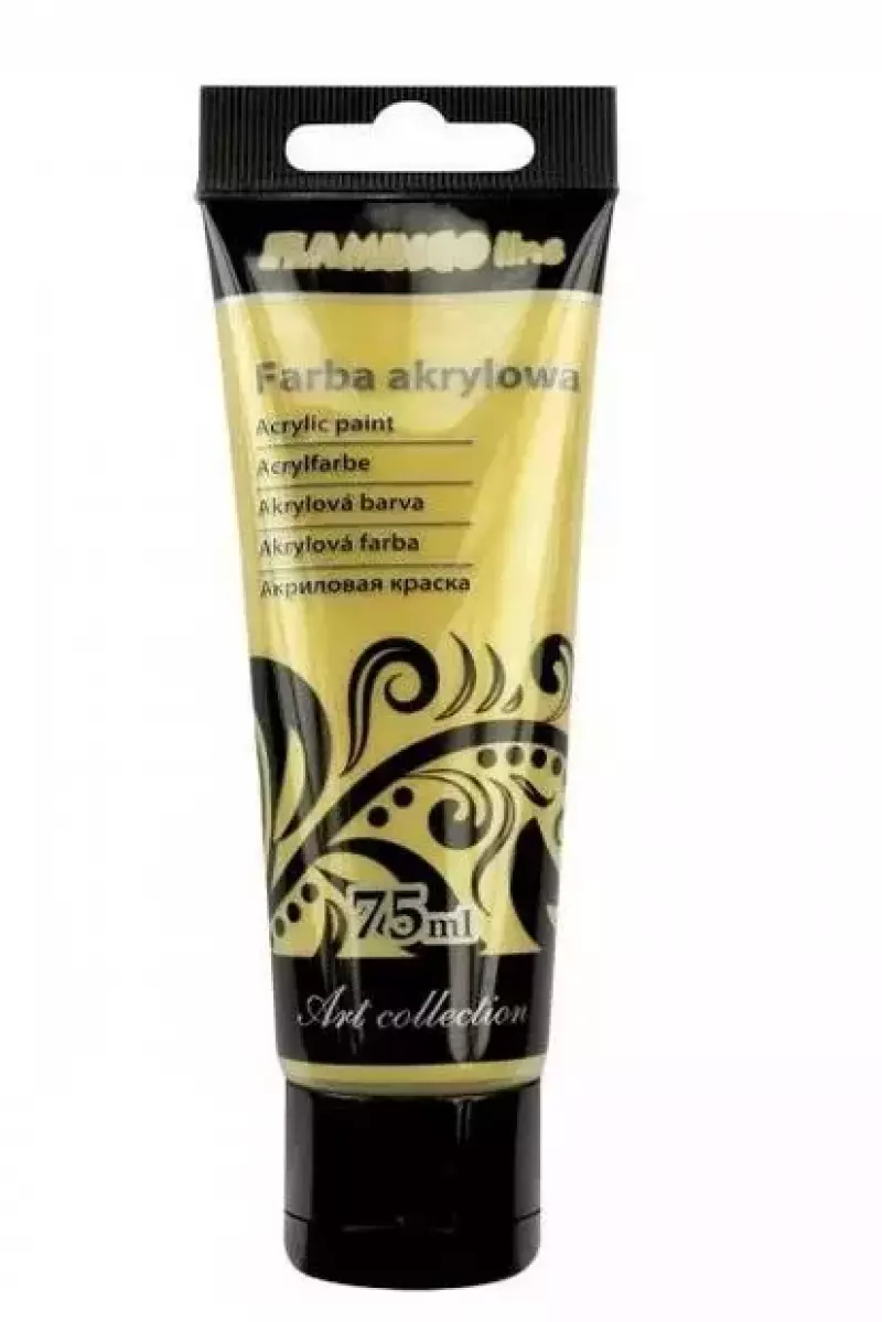 Farba akrylowa, 75 ml, złota Farba akrylowa, 75 ml, złota