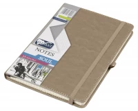 Notes Soul A5 192 strony w kratkę, szary, zdjęcie 2
