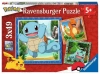 Puzzle 3x49 elementów. Pokemon - zdjęcie