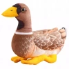 Pluszowa Maskotka Przytulanka Kaczka Brązowo Żółta 28cm - zdjęcie