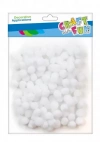 Craft with Fun Ozdoba dekoracyjna Pompon 120szt/1cm Biel Pbh 12/144 - zdjęcie