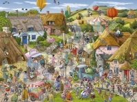 Puzzle 1500 elementów. Wiejski targ, zdjęcie 2