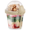 Pojemnik kubek na jogurt z łyżeczką lunchbox 400 ml - zdjęcie