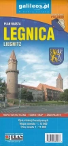 Plan miasta - Legnica/powiat 1:11 000/1:75 000 w.V - zdjęcie