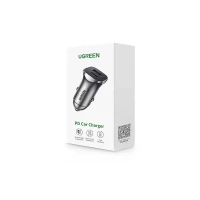 Ładowarka samochodowa UGREEN CD130 30W USB-A/USB-C (szara), zdjęcie 2