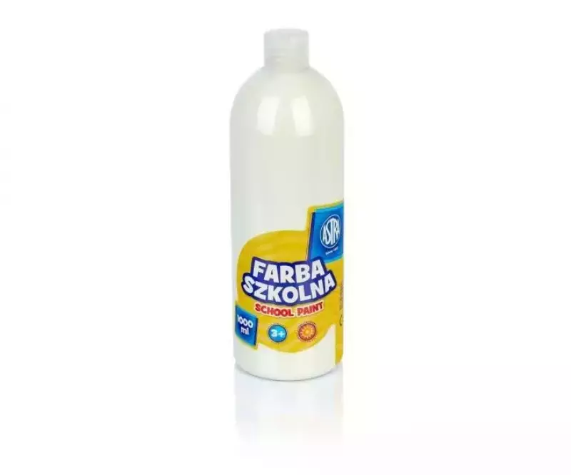 Farba szkolna 1 l, biała Farba szkolna 1 l, biała