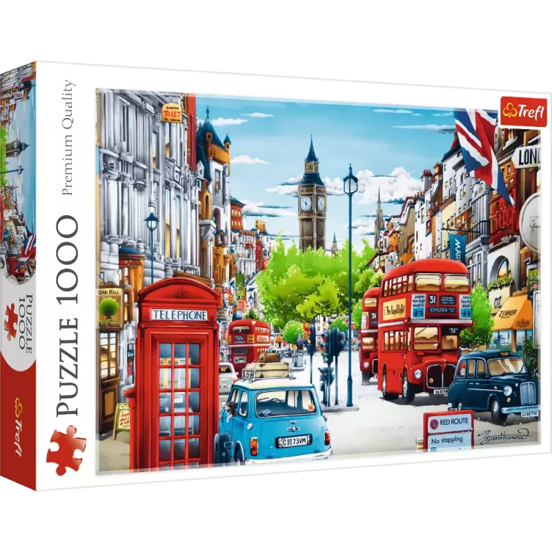 Puzzle 1000 elementów. Ulica Londynu Puzzle 1000 elementów. Ulica Londynu