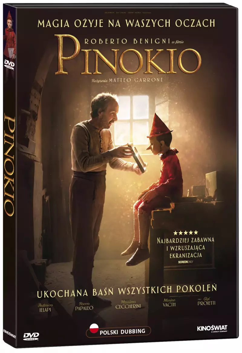 Pinokio, DVD Pinokio, DVD