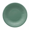Talerze papierowe 18 cm, ciemnozielony Monocolor (8 sztuk) - zdjęcie