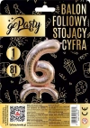 Balon foliowy stojący 6 rose gold 81cm - zdjęcie