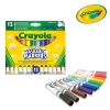 Crayola Flamastry stożkowe mazaki dla dzieci zmywalne 12szt. - zdjęcie