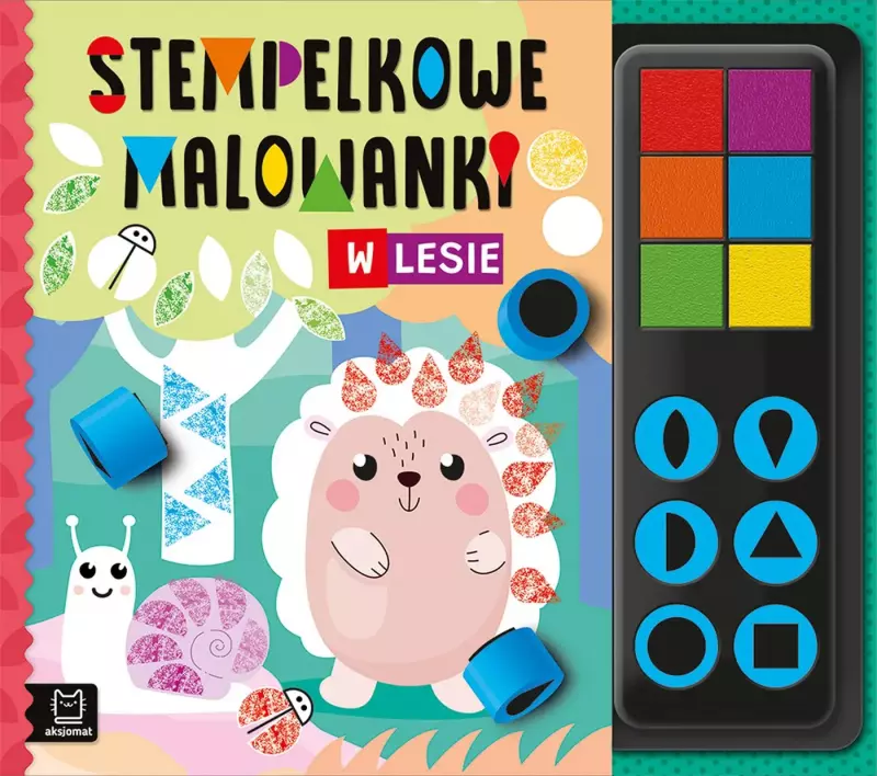 Stempelkowe malowanki. W lesie Stempelkowe malowanki. W lesie