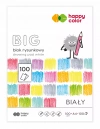 Blok rysunkowy biały A4/100K BIG HAPPY COLOR - zdjęcie