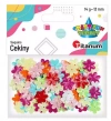 Cekiny 13mm wypukłe pastelowe kwiaty mix kolorów - zdjęcie
