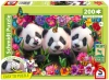 Puzzle 150 PQ Trzy Pandy 113649 - zdjęcie