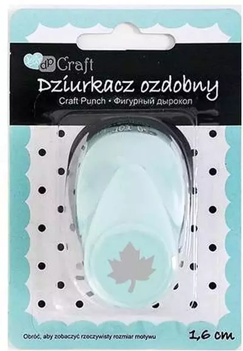 Dziurkacz ozdobny Klon 1,6cm Dziurkacz ozdobny Klon 1,6cm