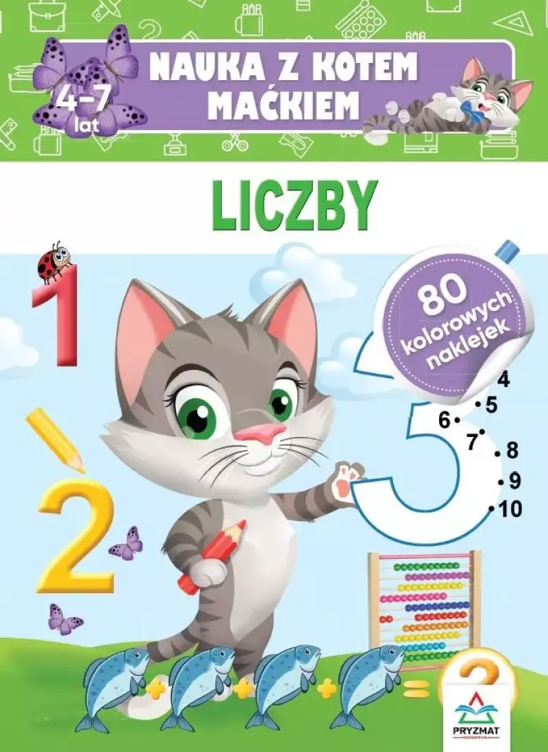 Nauka z kotem Maćkiem. Liczby